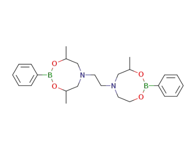 4,8,4'-trimethyl-2,2'-diphenyl-6,6'-ethane-1,2-diyl-bis-[1,3,6,2]dioxazaborocane